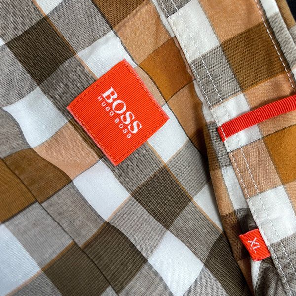 Мъжка карирана риза HUGO BOSS | XL