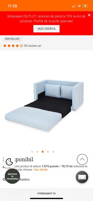 Canapea extensibila copii