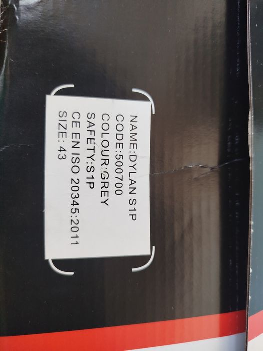 Защитни работни обувки B-WOLF DYLAN S1P номер 43