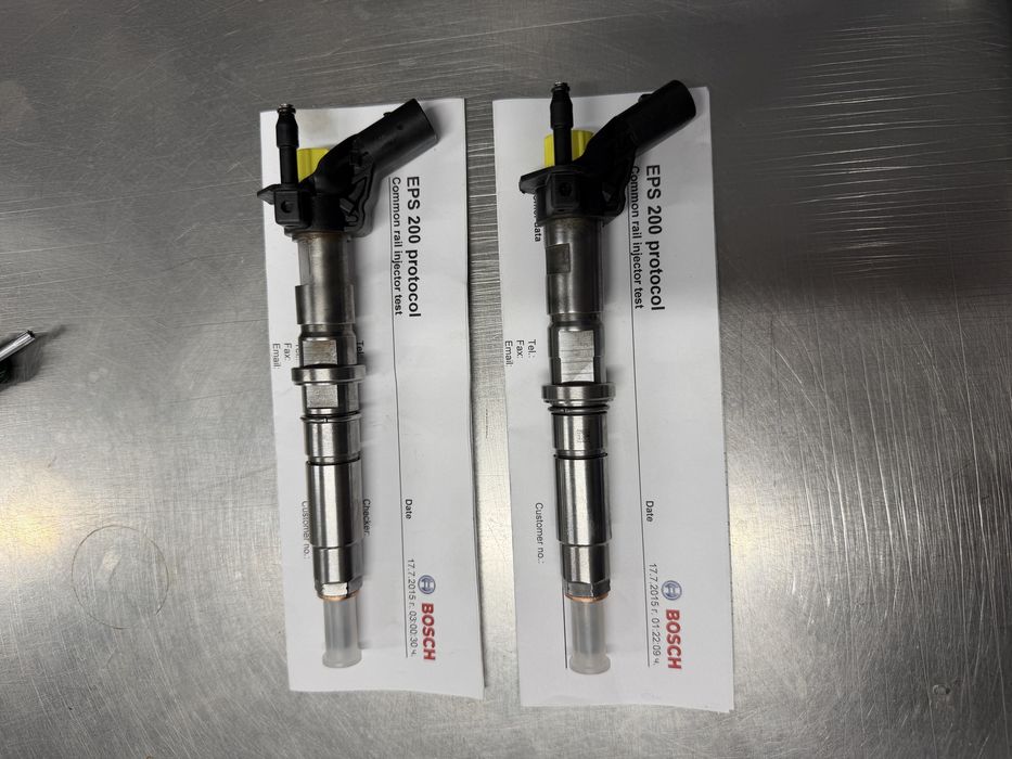 Рециклирани Дюзи Bosch 0445115029 / 0445115028 (нови калибрационни кодове,гаранция, тествани, готови за монтаж) за:VW CRAFTER