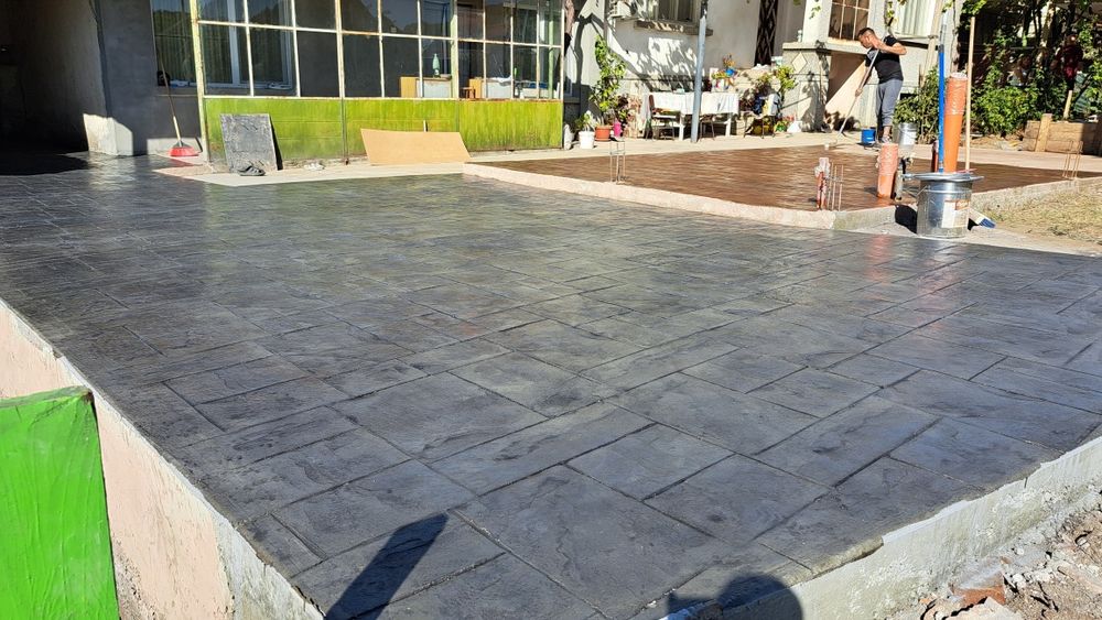 Щампован бетон .