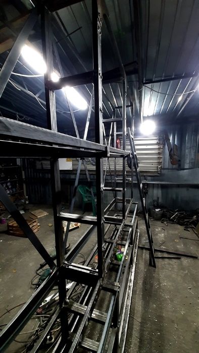 Raft fier stil industrial, retro nituri-modular dezasamblabil-model 12