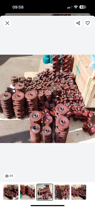 Qy nasoslar uchun krilchatkalar