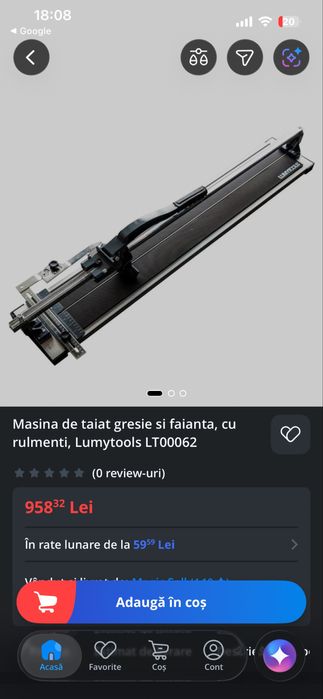 Masina  mare pt taiat gresie 120cm, Lumytools