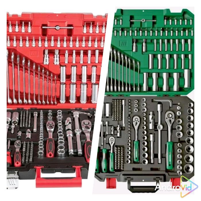 Parkside set 216 piese trusa scule chei tubulare inelare clichet combi