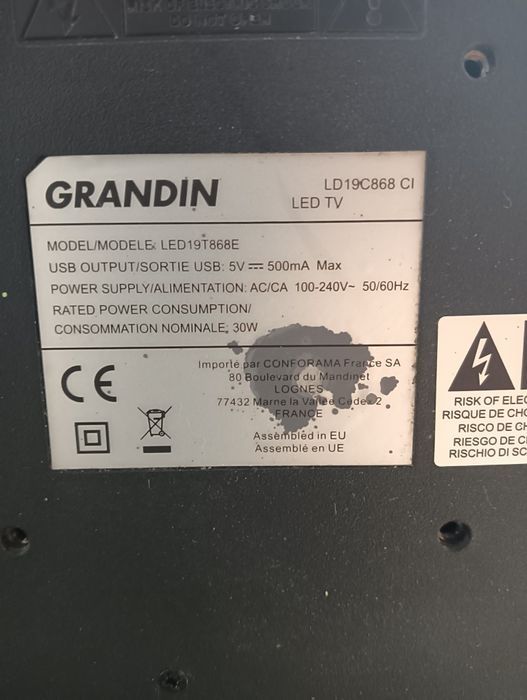 Tv LCD GRANDIN de 19 inch