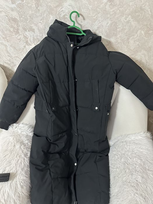 Плащ зимний черный