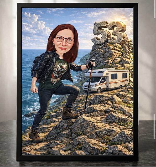 Карикатури,Шарж,Портрети - с подарък рамка