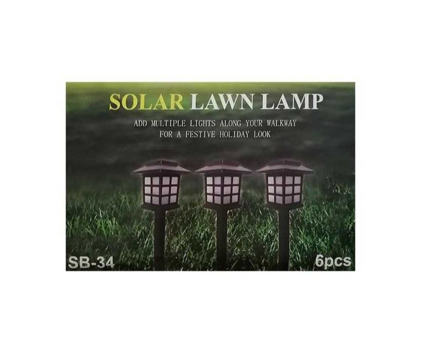 Комплект от 6 броя соларни LED лампи за двор и градина