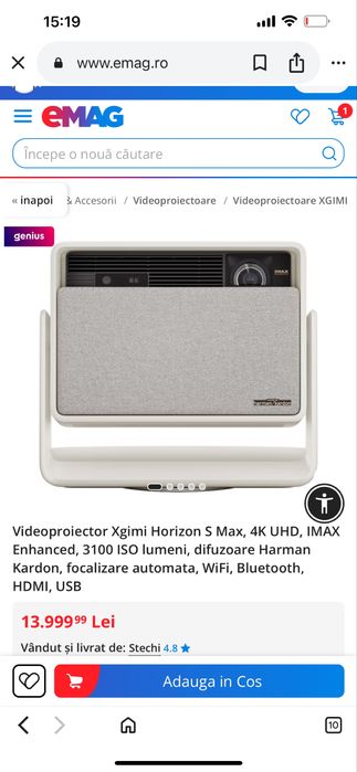 Videoproiector Xgimi Horizon S Max,
