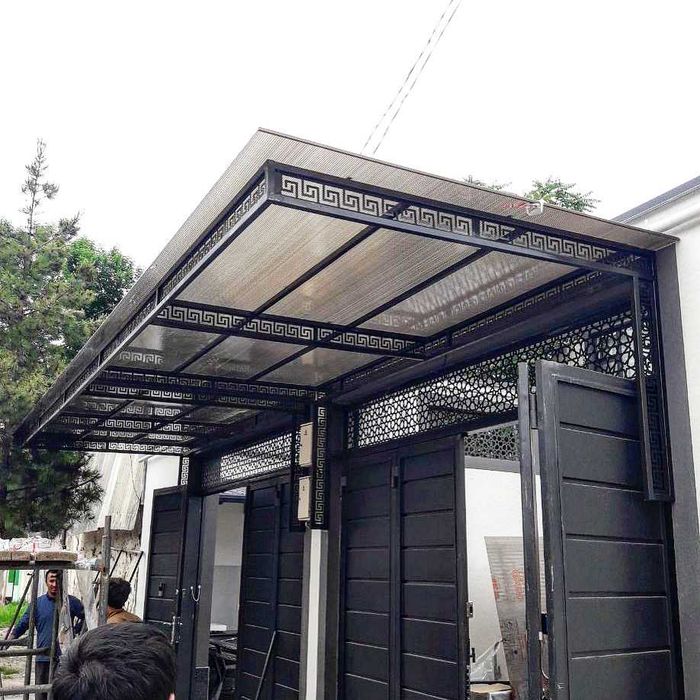 naves darvoza kovka reshotka огрождения перила хайтек лексан ворота