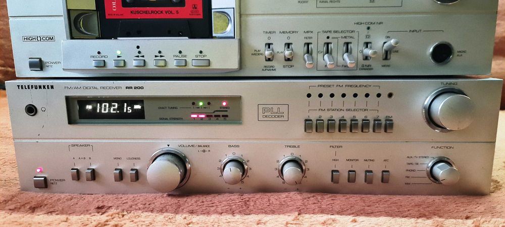 Telefunken RR200 amplituner si RC200 deck