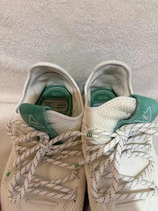 Adidas Pharrell Williams Tennis Hu Cream/Green - Mărimea 43 1/3
