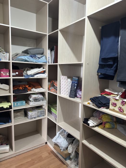 гардеробная стелажи шкафы