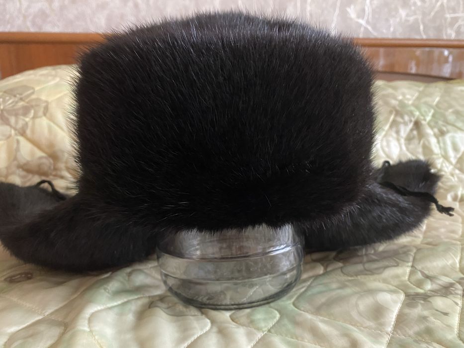 Шапка-ушанка мужская, мех сурок, размер 55-56