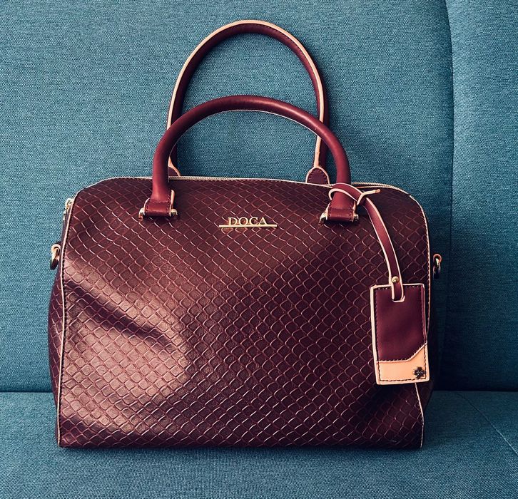 Намалени! Палто и чанта в бордо