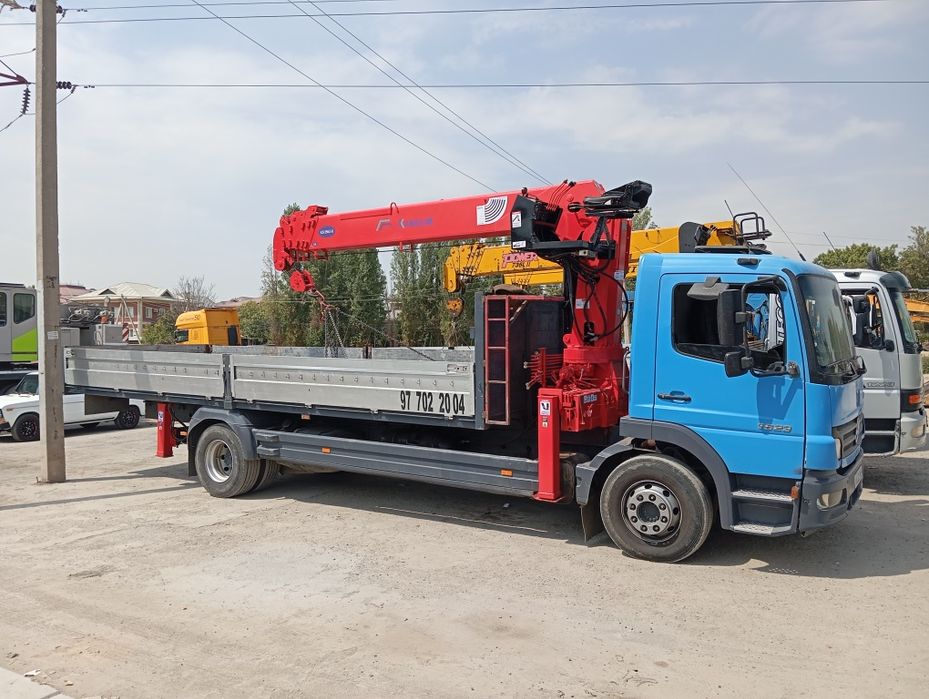 Услуга кран манипулятор хизмати, кран 7тонна машина 10тоннали