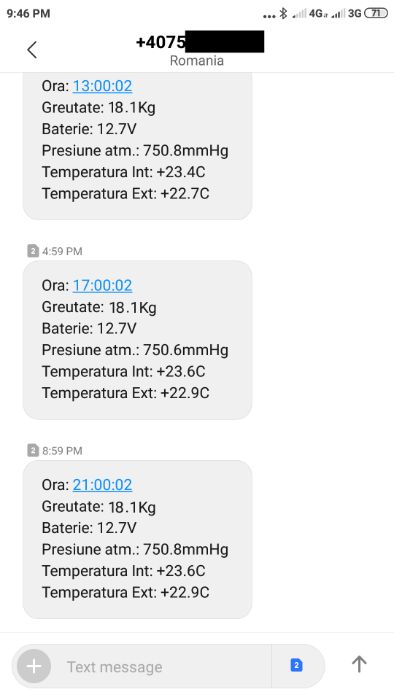 Cantar apicol SMS nou
