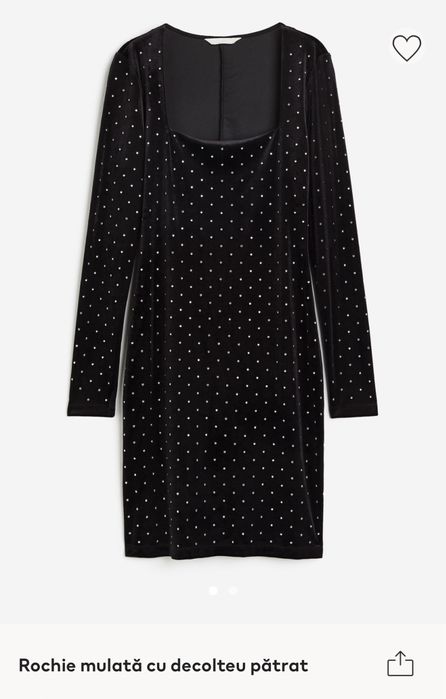 Rochie mulata cu decolteu patrat L H&M