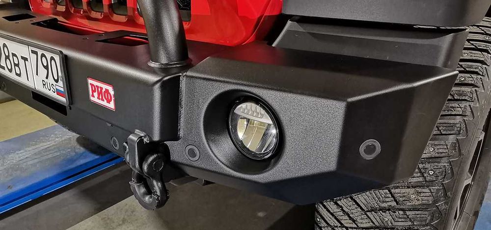 Бампер РИФ силовой передний Jeep Wrangler