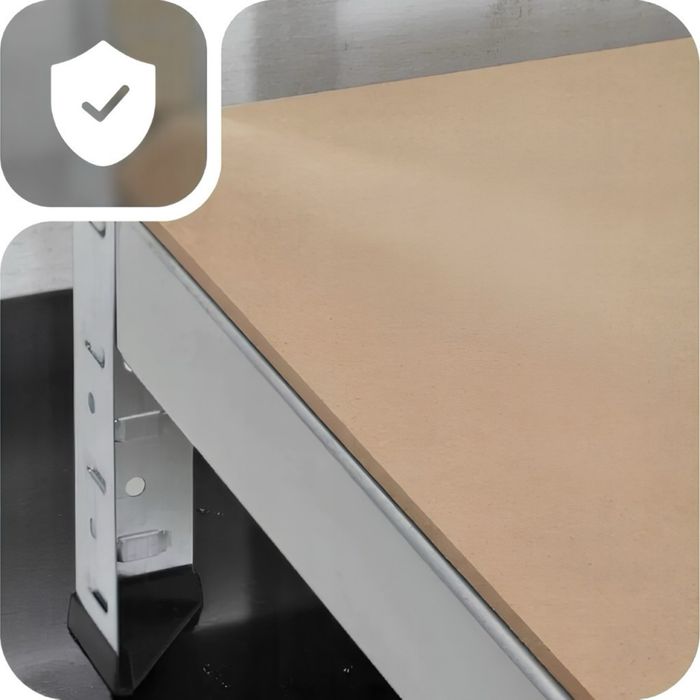 Професионален метален стелаж HÖGLER 205x120x45 см – 5 Рафта, до 880кг, регулируема височина