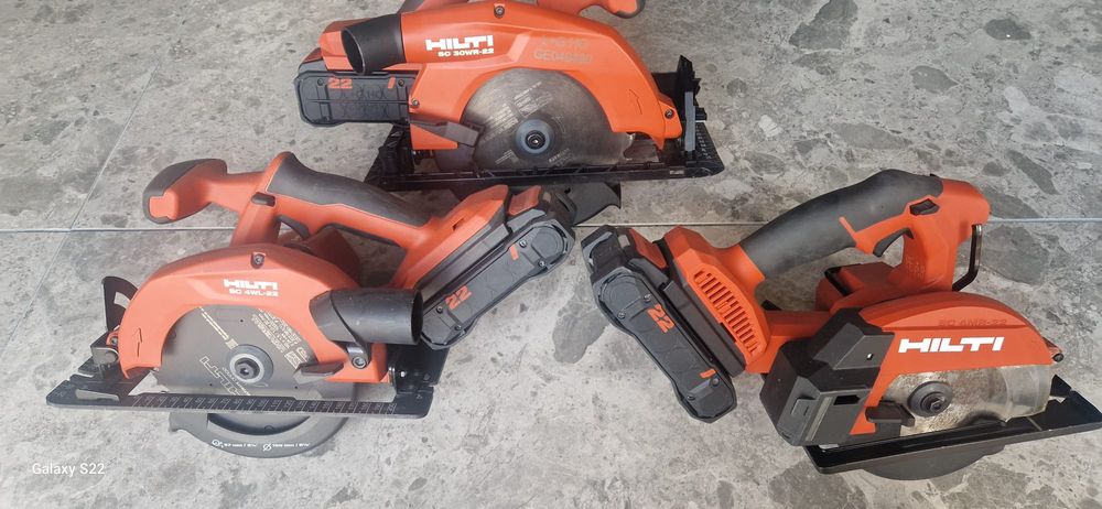 Hilti circular pe acumulator