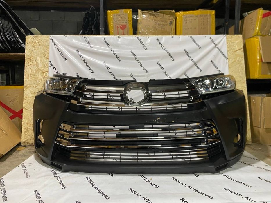 Бампер в сборе/Решетка/Фара/Ноускат/ Хайландер 17-19/Highlander 17-19