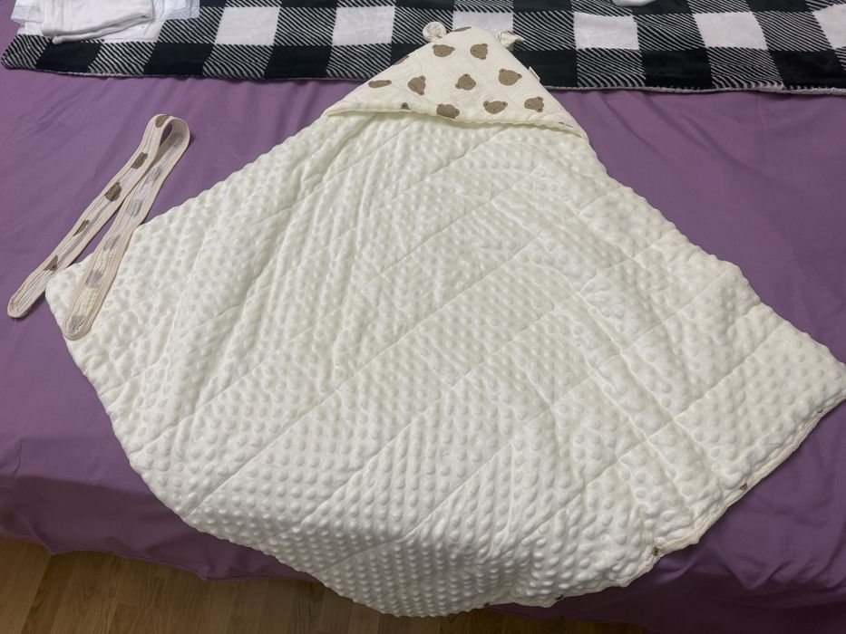 Одеяло-конверт с ушками