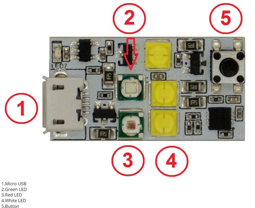 VIFLY Blitz Flash Strobe Lumina anti coliziune Drona Multicolor
