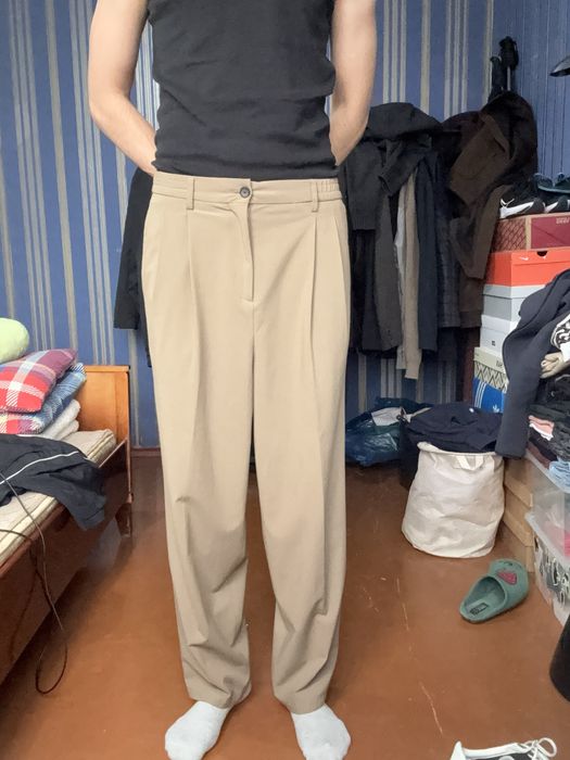 брюки горчичный Zara (31 размер-М) - БУ