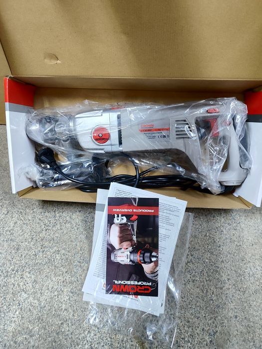 Дрель с микроударом CROWN CT10112 мощность 1200 ватт для алмазного бур