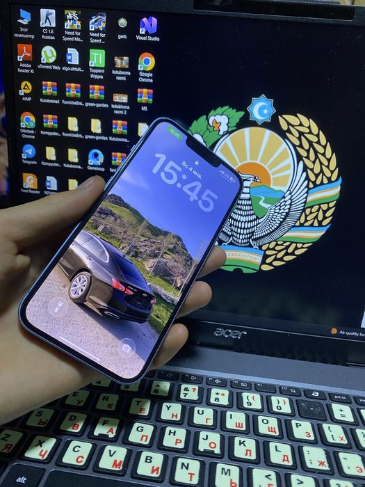 iphone 14 blue 128 tali 84% ideal