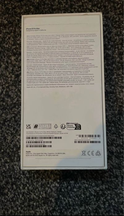 Iphone 15 pro max white 256 gb