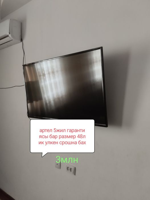 Televizor artel barligi tazabuslangan jaqinda alindi bari