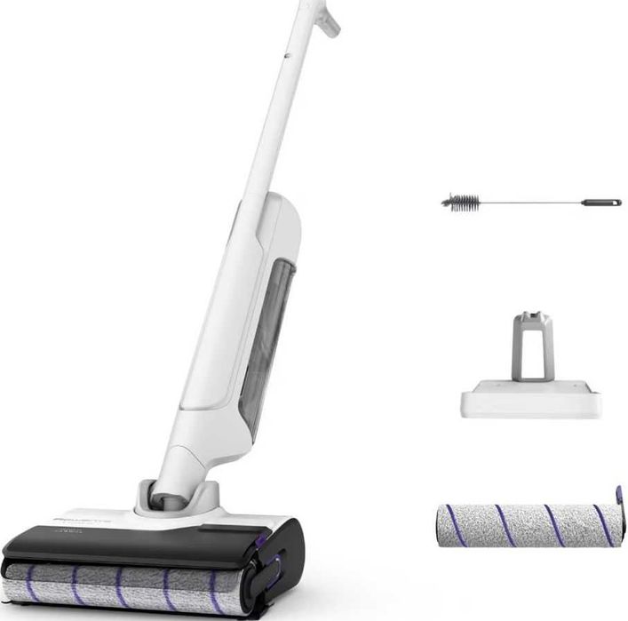 Aspirator vertical fara fir cu spalare Rowenta X-Clean 10 YY7540RO, 200W, 550 RPM - RESIGILAT