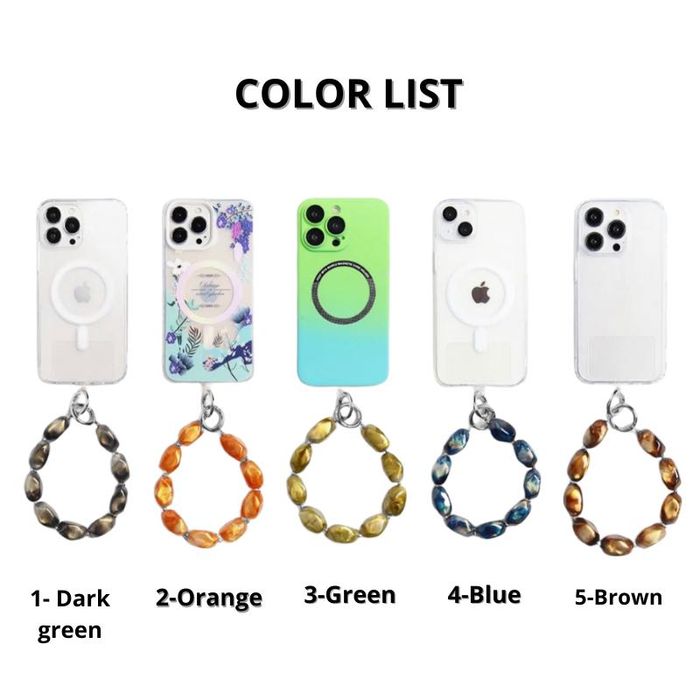 Ремешок из бусин для телефона