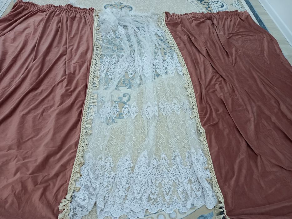 Шторы с тюлью 10000тг