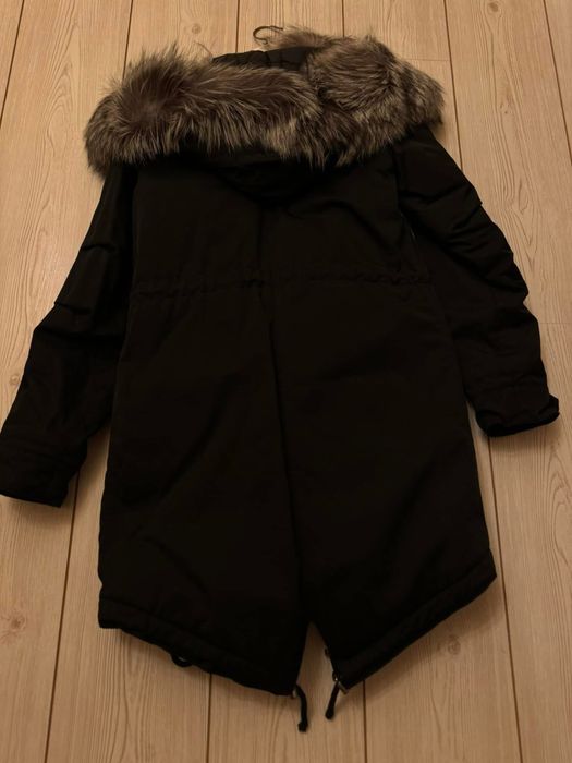 Parca cu blana de vulpe(impermeabila)