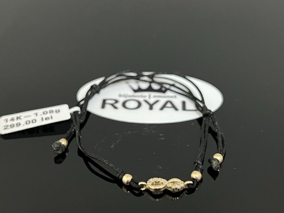 Bijuteria Royal CB : Bratara cu snur aur 14k 1,03gr