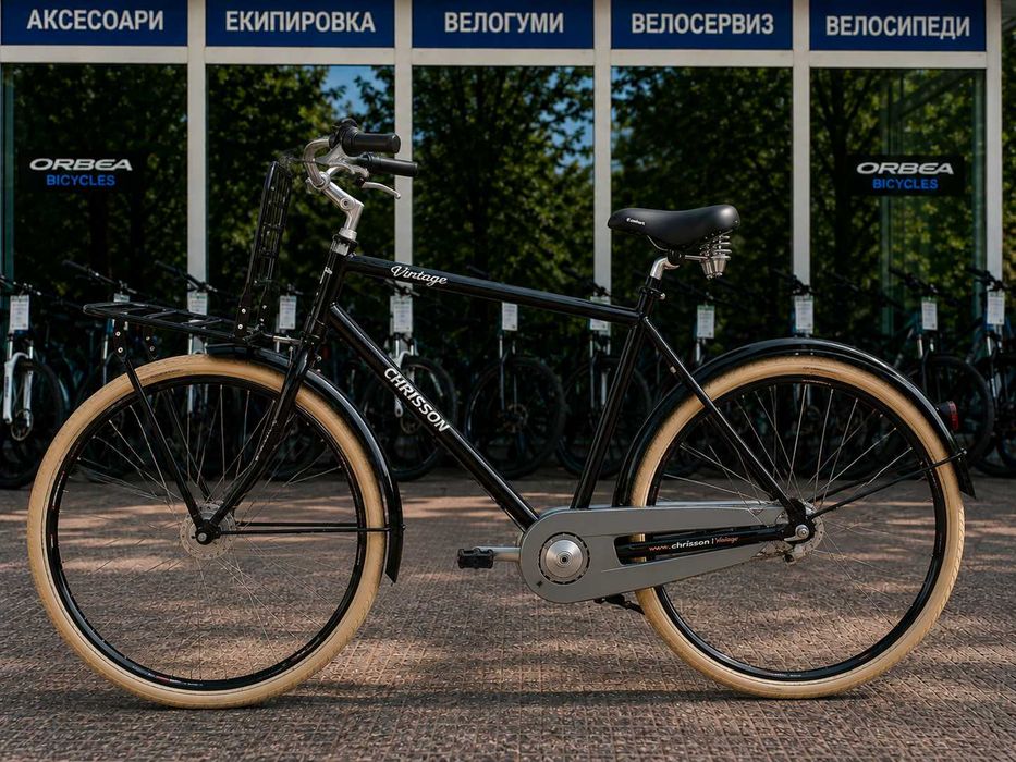НОВ Градски Велосипед Chrisson Vintiago Gent 28 Black - БЕЗПЛАТНА ДОСТАВКА