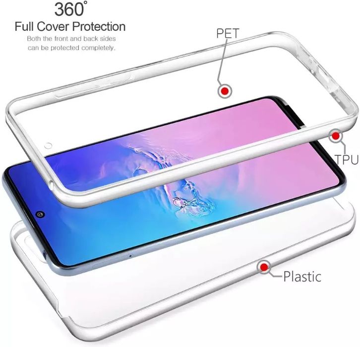Husa CRYSTAL 360° fata + spate pt Huawei Y5p / Y6 2019 / Y6s 2019