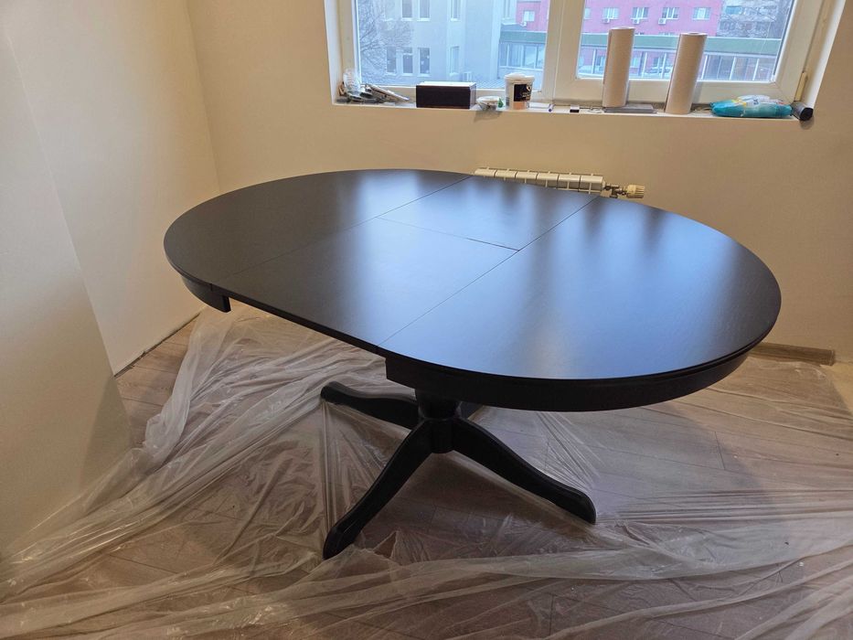 Кръгла разтегаема маса модел INGATORP от Икеа/Ikea