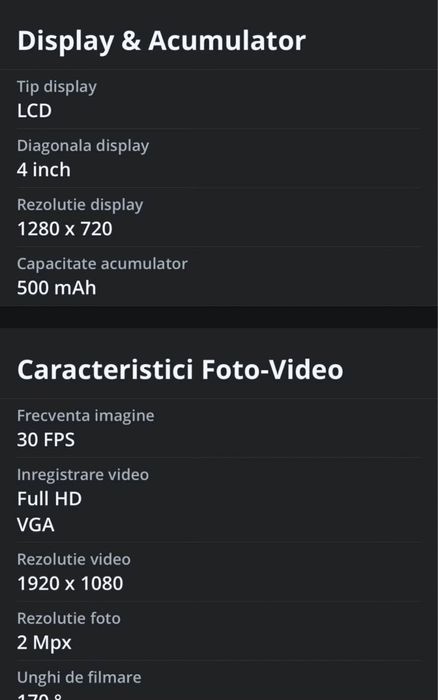 Camera auto masina