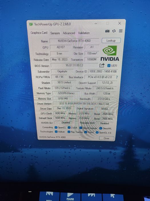 Placa video gaming GeForce RTX™ 4060 EAGLE OC 8G