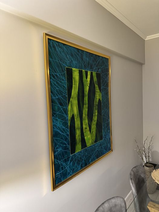 Tablou minimalist pictat manual