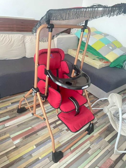 Balansoar si scaun de luat masa pliabil