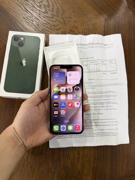 Iphone 13 128 gb green в красивом цвете