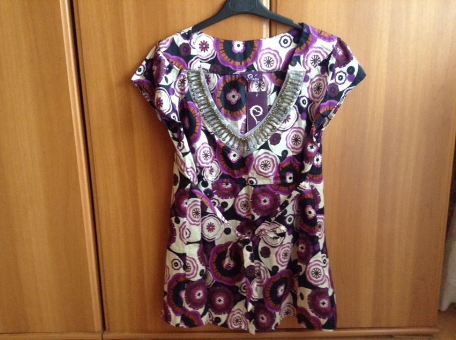 Bluza albastra - bluza mov