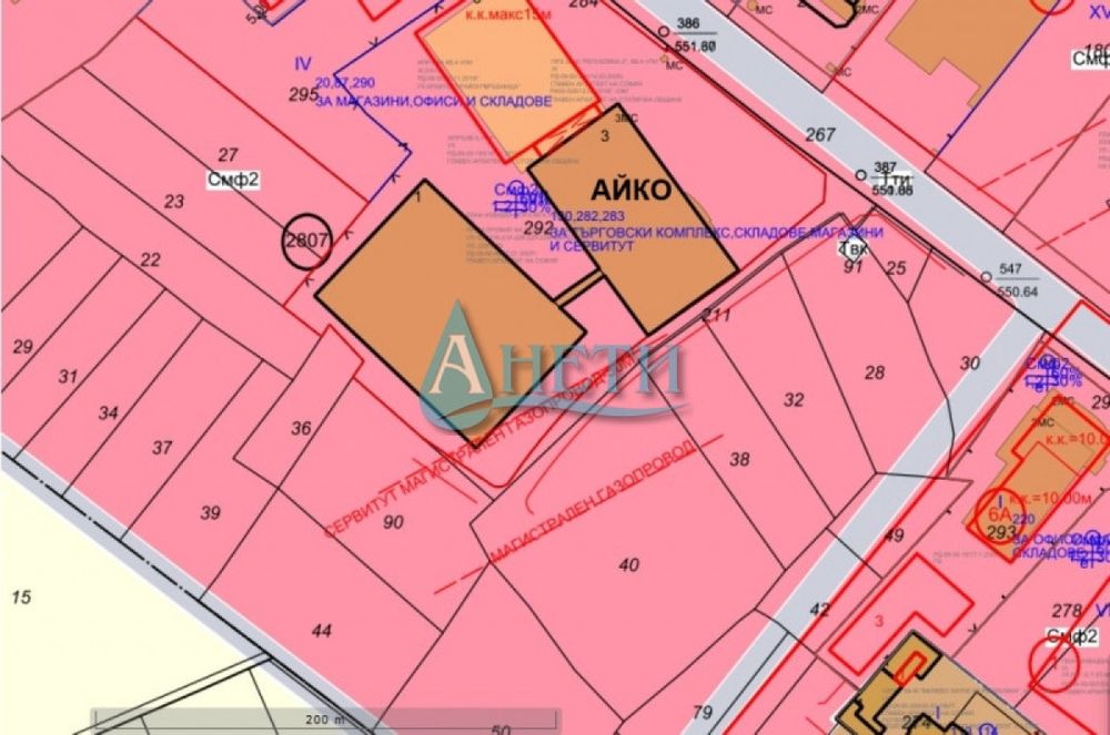 Парцел 3161м2 зад м-н Айко на бул.Европа, м-ст Бел камък, зона Смф2