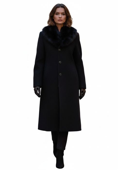 Palton damă Carina J.G. Avant Garde nou cu etichetă 80% lână mărime XL